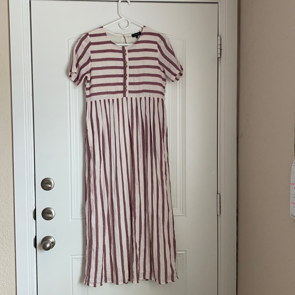 Roolee striped maxi dress